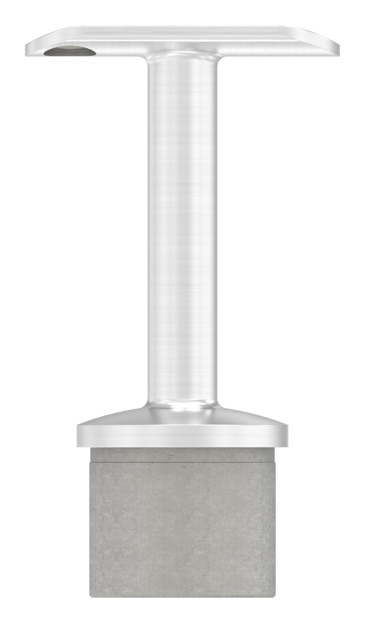 Rohrabschlussstopfen für Rohr 42,4x2,5mm, Handlaufanschlussplatte: 42,4mm, V4A