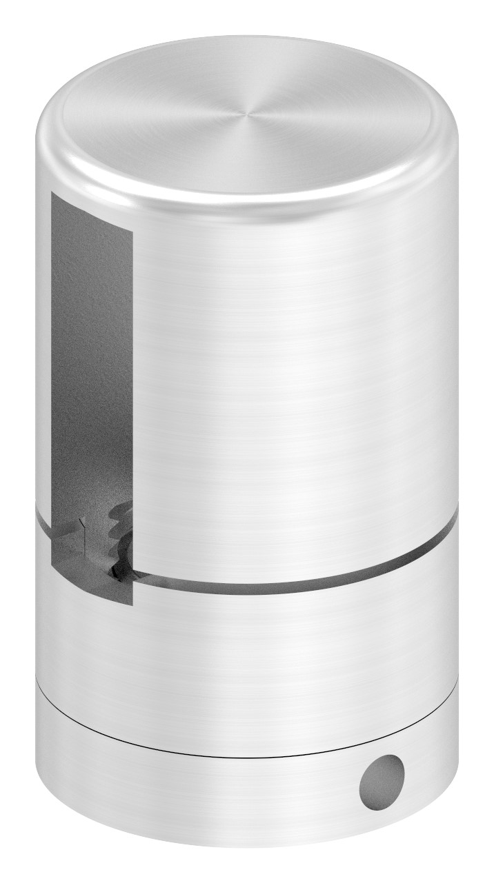 Brenk Grundhalter für Flachstäbe 30x8mm, ALU