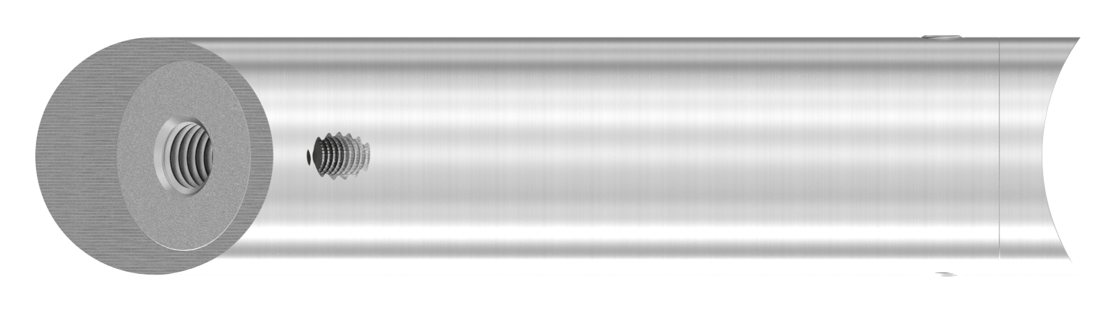 Rohrabstandshalter schräg, für Rohranschluss 42,4mm, V2A