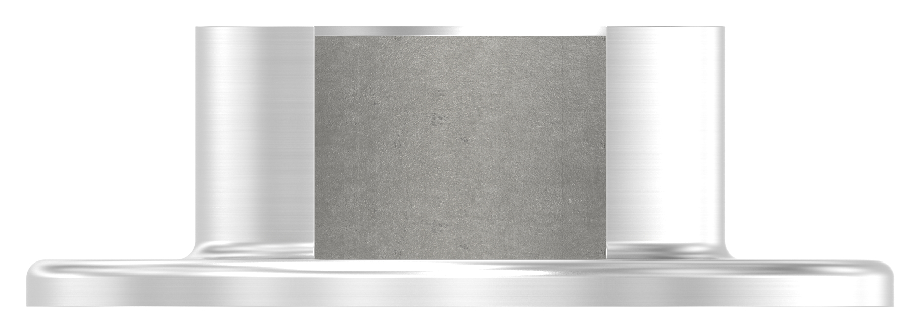 Wandbefestigung für Nutrohr 48,3mm, V2A Wandbefestigung für Nutrohr 48,3mm, V2A