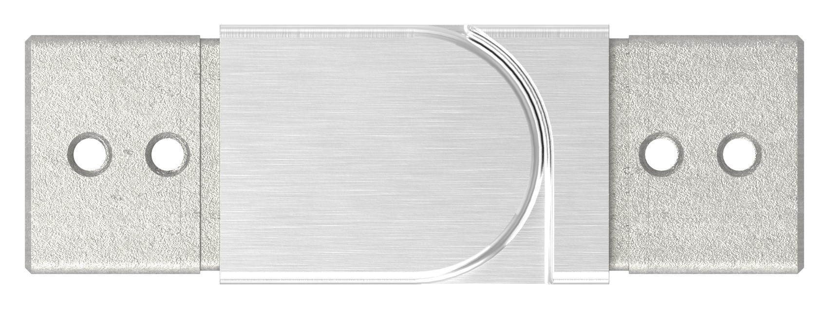 Verbinder flexibel für Quadratnutrohr 40x40mm, V4A
