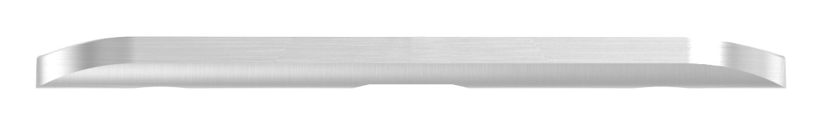 Handlaufanschlussplatte lange Ausführung, 42,4mm, V2A