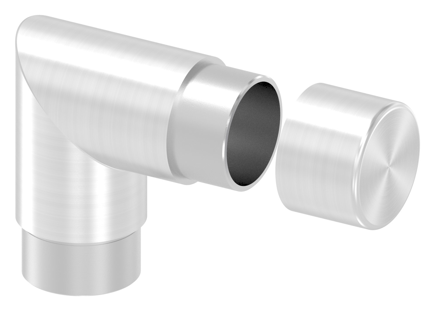 Endkappe für Stecksystem, für 42,4x2,0mm, V2A Endkappe für Stecksystem, für 42,4x2,0mm, V2A