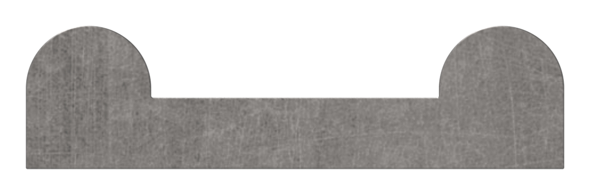 Hespeneisen S235JR, 30x8x4mm, L: 3000mm