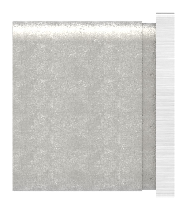 Endkappen, flach, für Quadratnutrohr 40x40mm, V4A