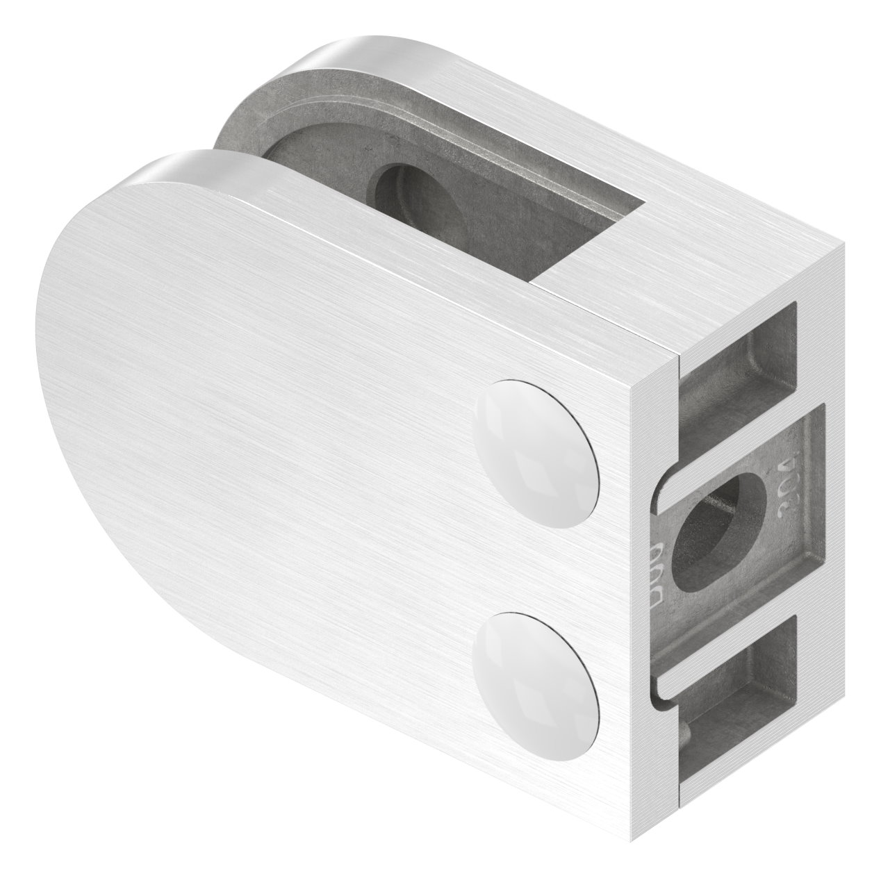 Glasklemme Mod. 12, Anschluss: gerade, V2A