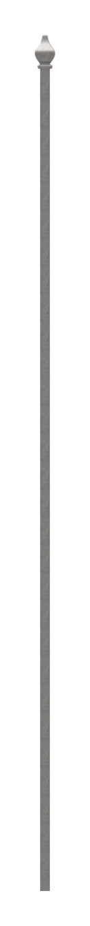 Zaunstab 12x12mm, H: 1000mm, Zierspitze