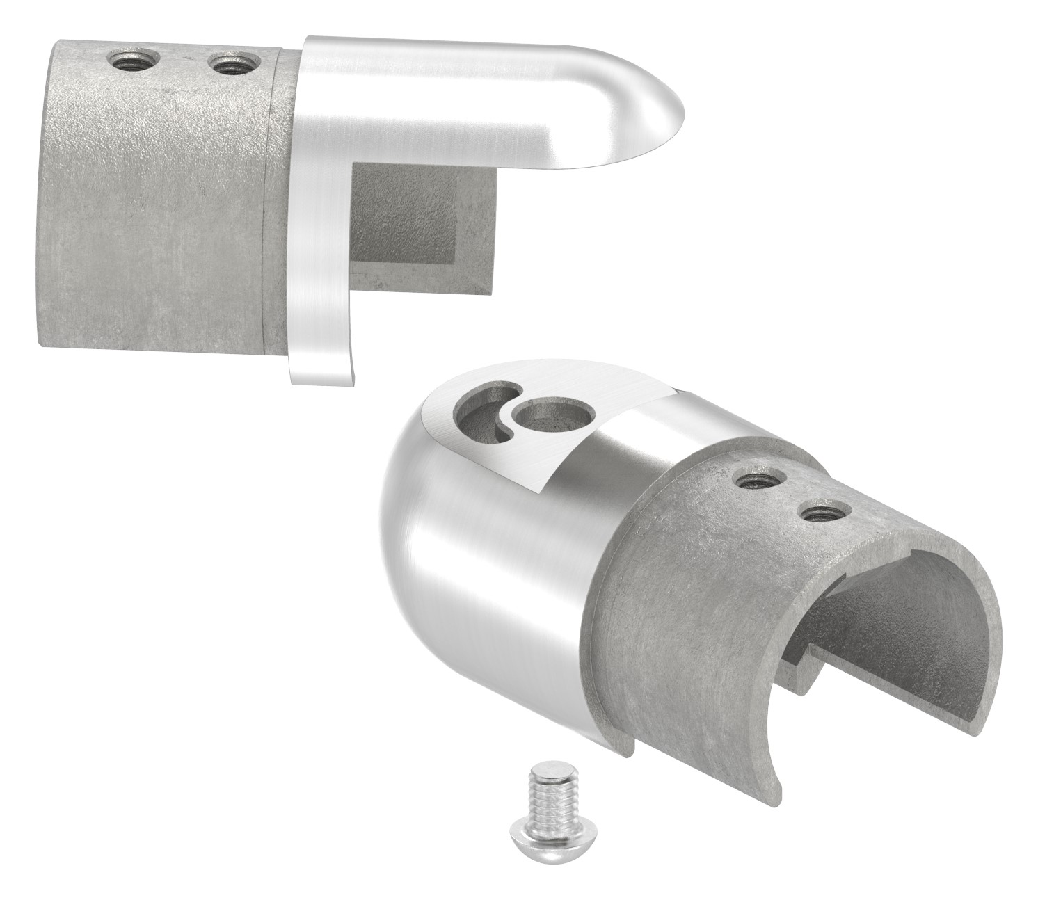 Verbinder flexibel für Nutrohr 42,4mm, V4A