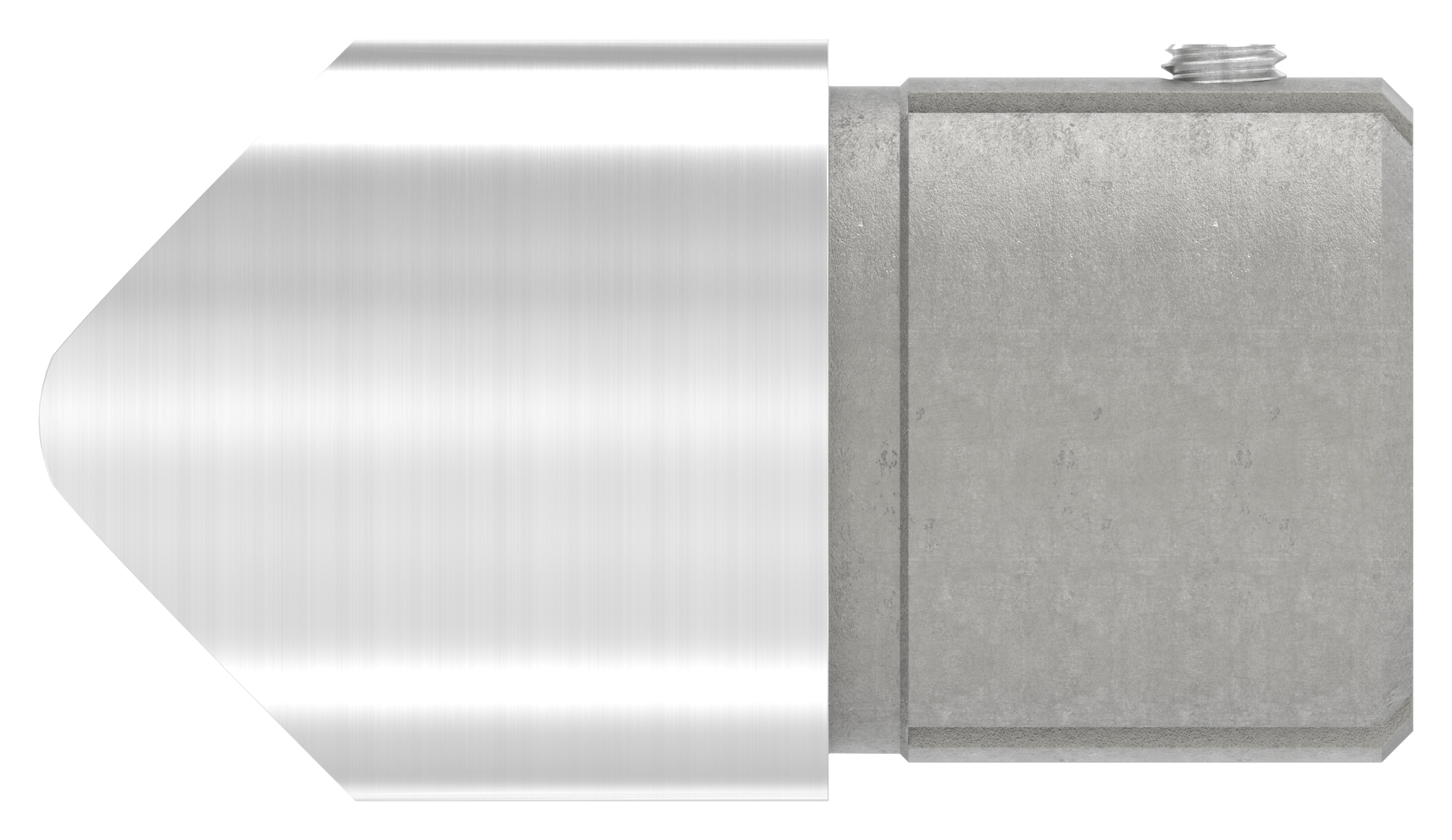 Anschlussstück 90°, Anschluss oben: 48,3mm, V2A Anschlussstück 90°, Anschluss oben: 48,3mm, V2A