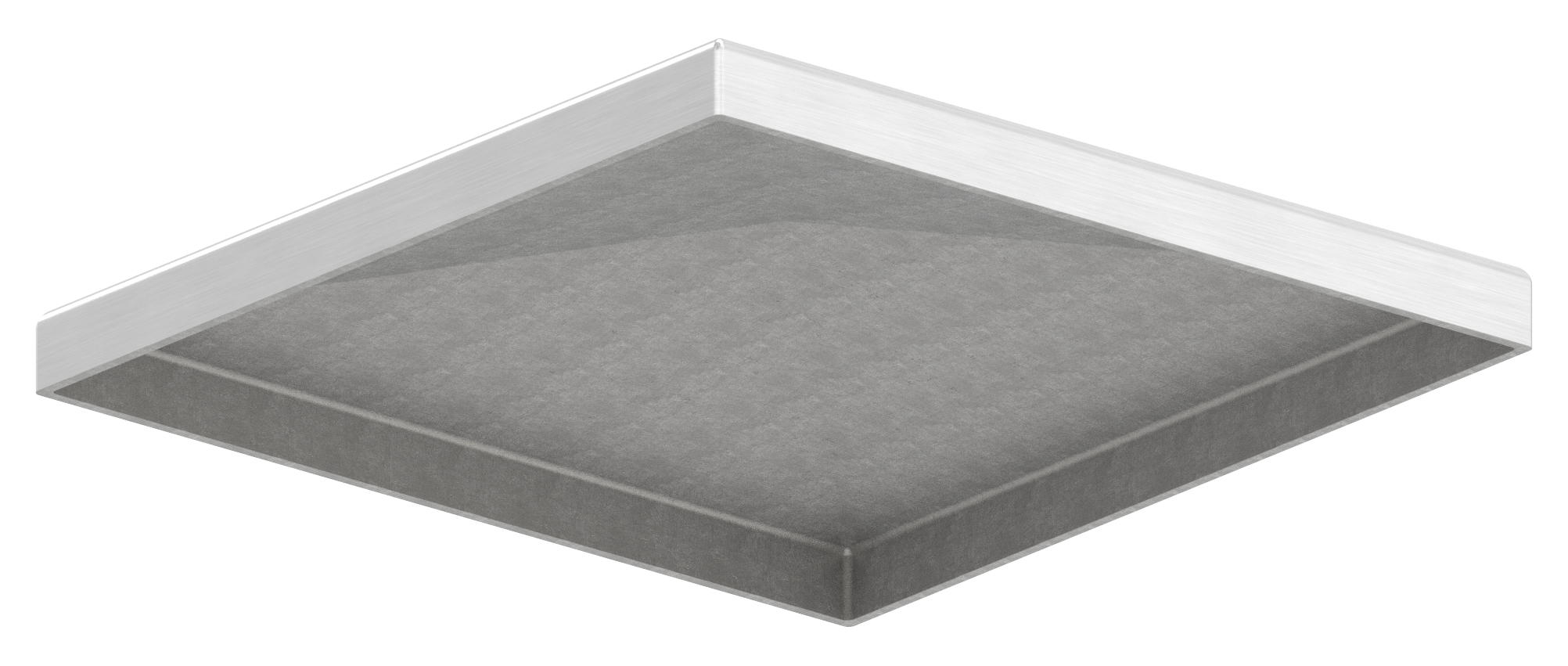 Pyramidenkappe, für Rohr 120x120mm, V2A