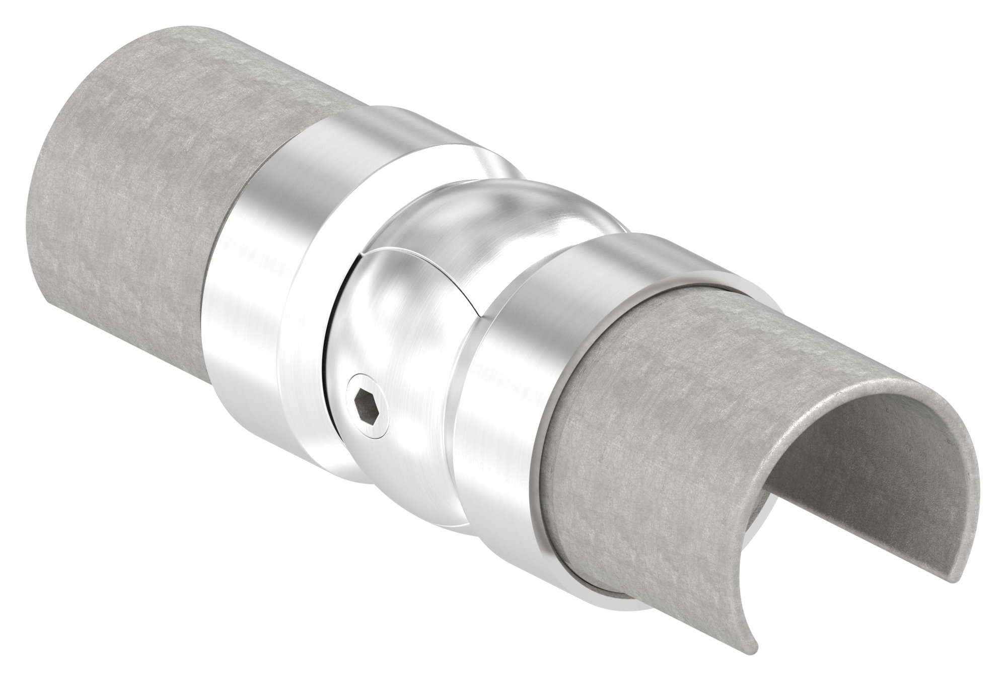 Gelenkverbinder für LED-Nutrohr 42,4mm, V2A