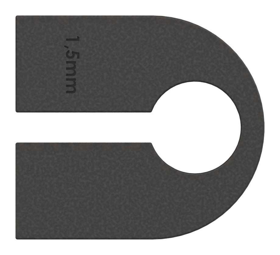 Gummi für Mod. 16, Blech 1,5 mm Gummi für Mod. 16, Blech 1,5 mm