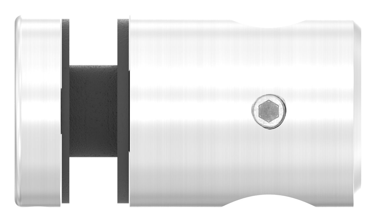 Querstab-Glashalter Ø25mm für 12mm Rund, für Glas 6-12,76mm, V2A Querstab-Glashalter Ø25mm für 12mm Rund, für Glas 6-12,76mm, V2A