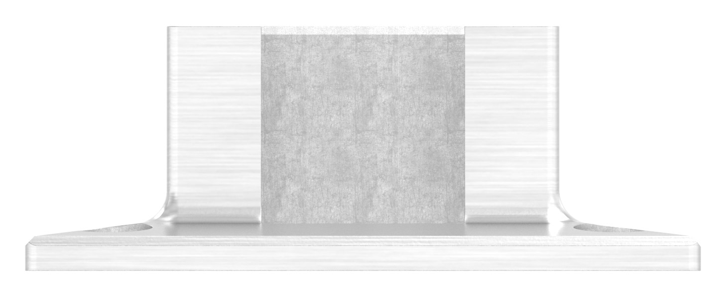 Wandbefestigung für Quadratnutrohr 40x40mm, V2A