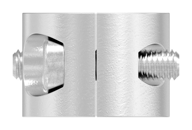 Rundklemme 2-teilig für Seil Ø 2mm, V4A Rundklemme 2-teilig für Seil Ø 2mm, V4A
