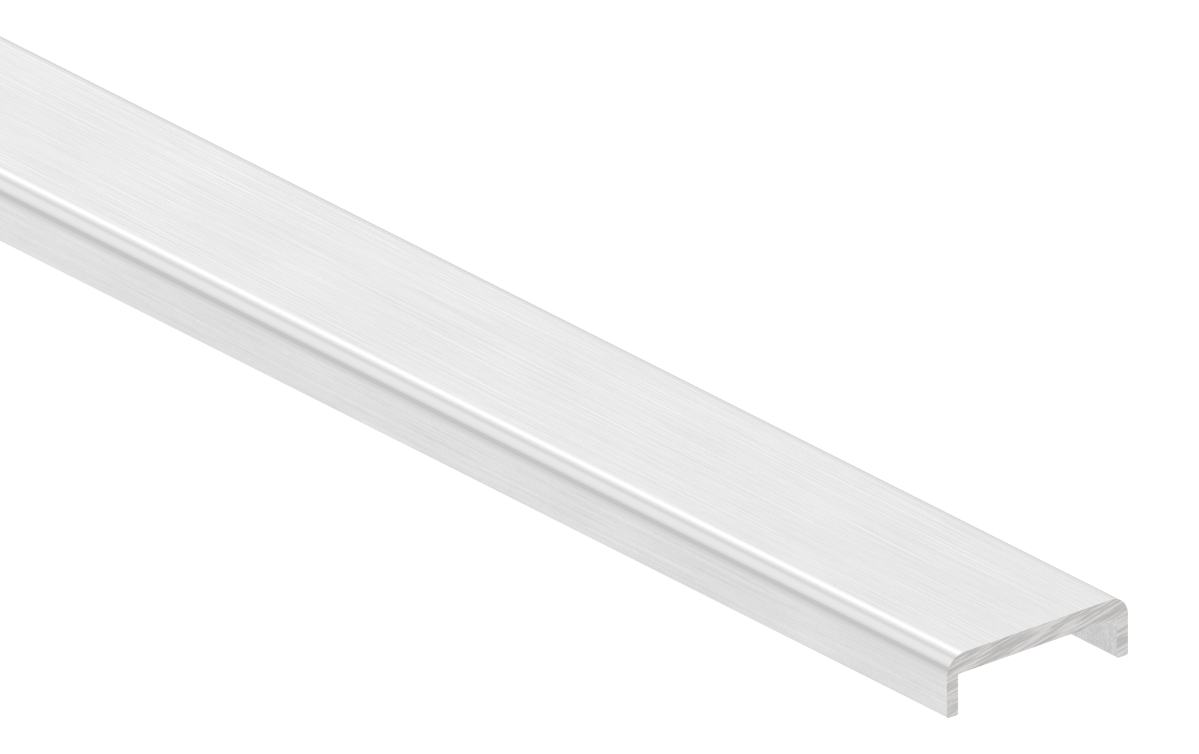 Kantenschutz EXTRA SLIM, für Glas 16,00 - 17,52mm, L: 6000mm, Aluminium E4/EV1