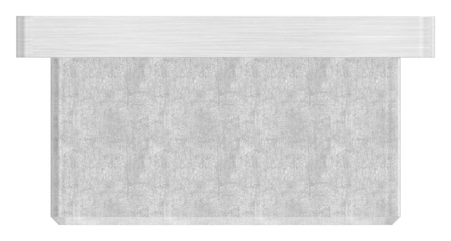 Einsteckkappe, für Rohr 50x50x4,0mm, V4A