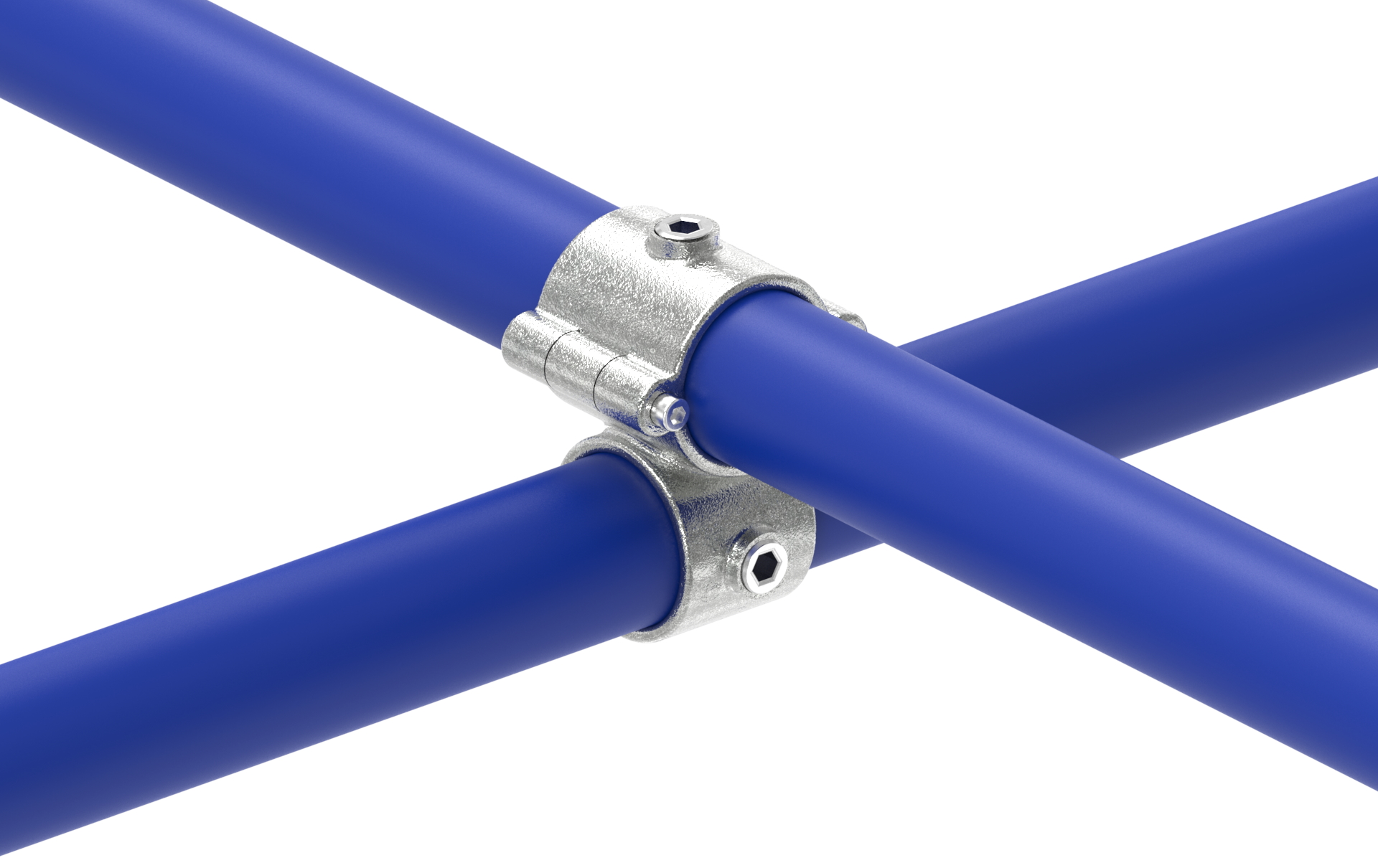 Kreuzverbinder aufklappbar, für Rohr Ø 48,3mm