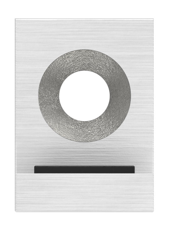 Halteboden mit geradem Anschluss, V2A