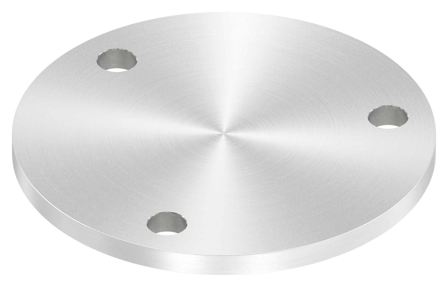 Ankerplatte Ø 140x8mm, mit Rundschliff, V2A