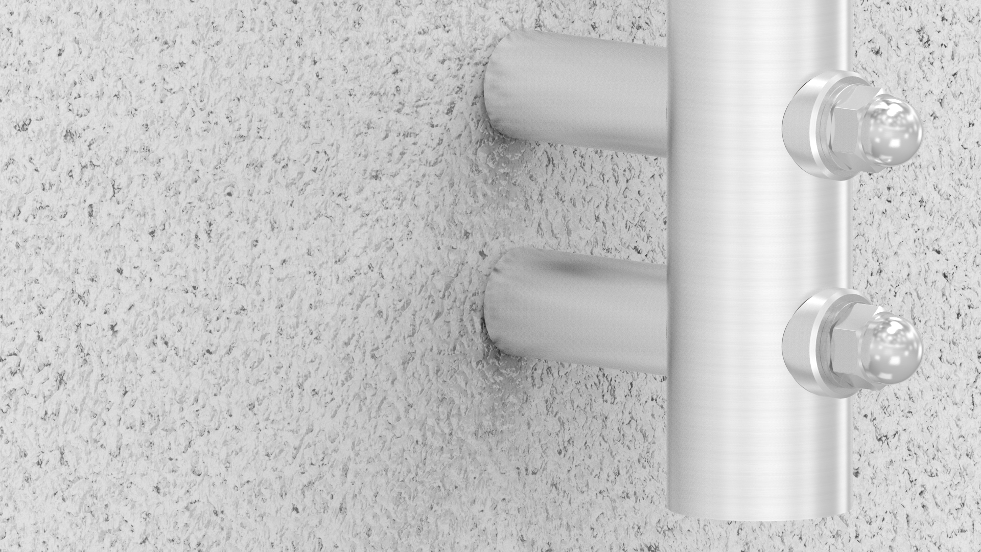 Wandhalter beide Seiten flach, Länge 100mm, V2A