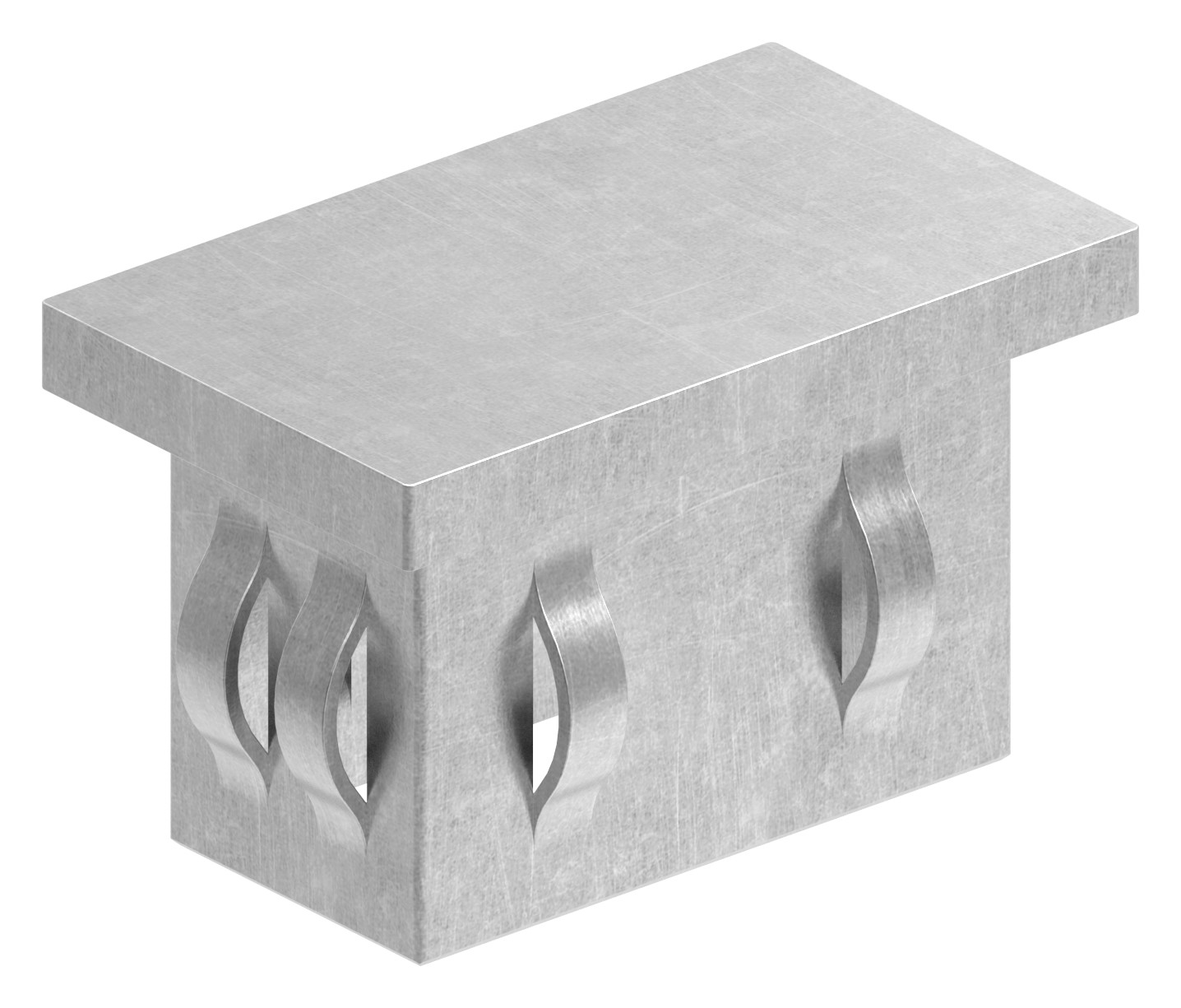Stahleinschlagkappe, für, Rechteckrohr 50x30mm