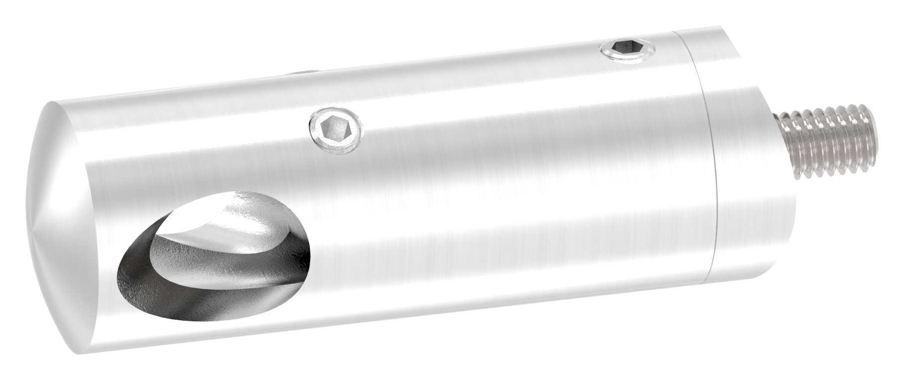 Querstabhalter für 42,4mm Rohr, 12,2mm Bohrung, Innenecke, V2A