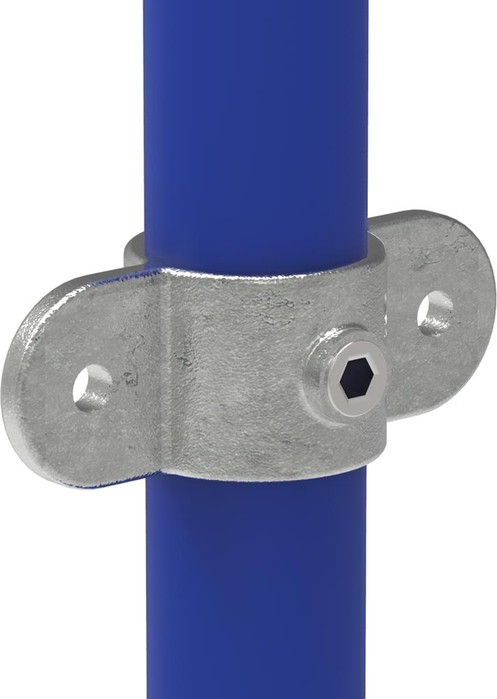 Halter mit 2 Laschen, 180°, für Rohr Ø 26,9mm