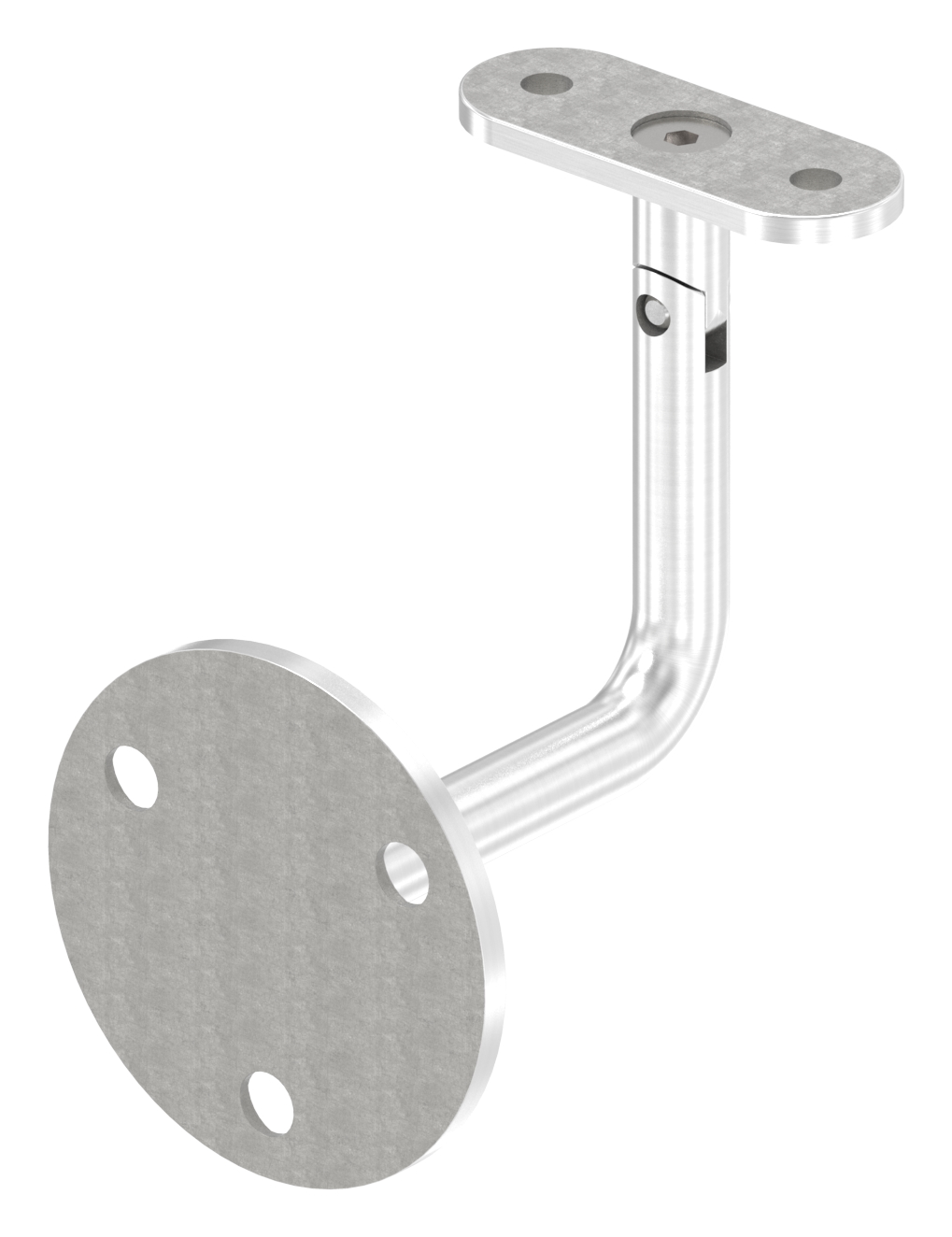Handlaufhalter mit flacher Halteplatte