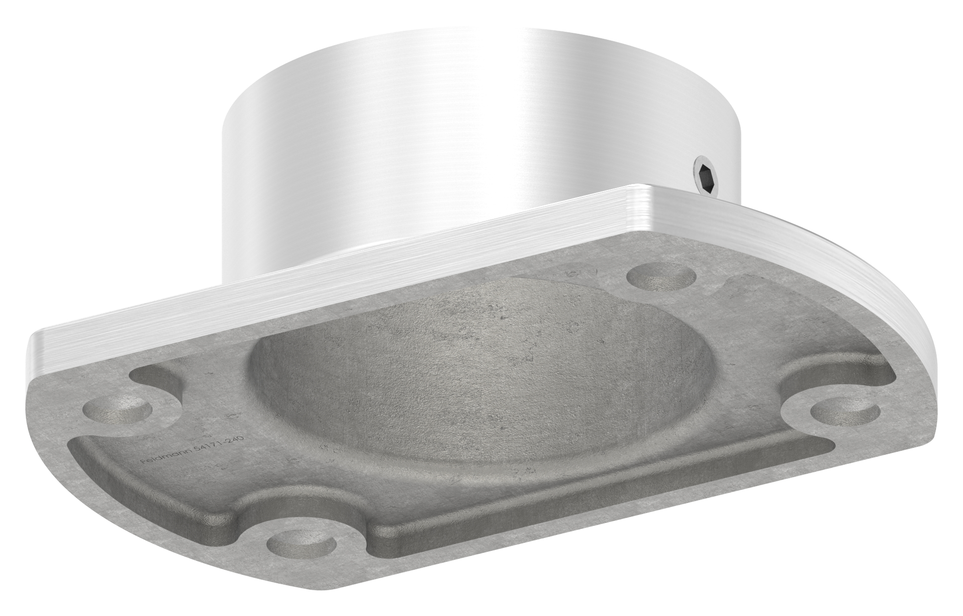 Wand- und Bodenanker, für Rohr 42,4mm, V2A