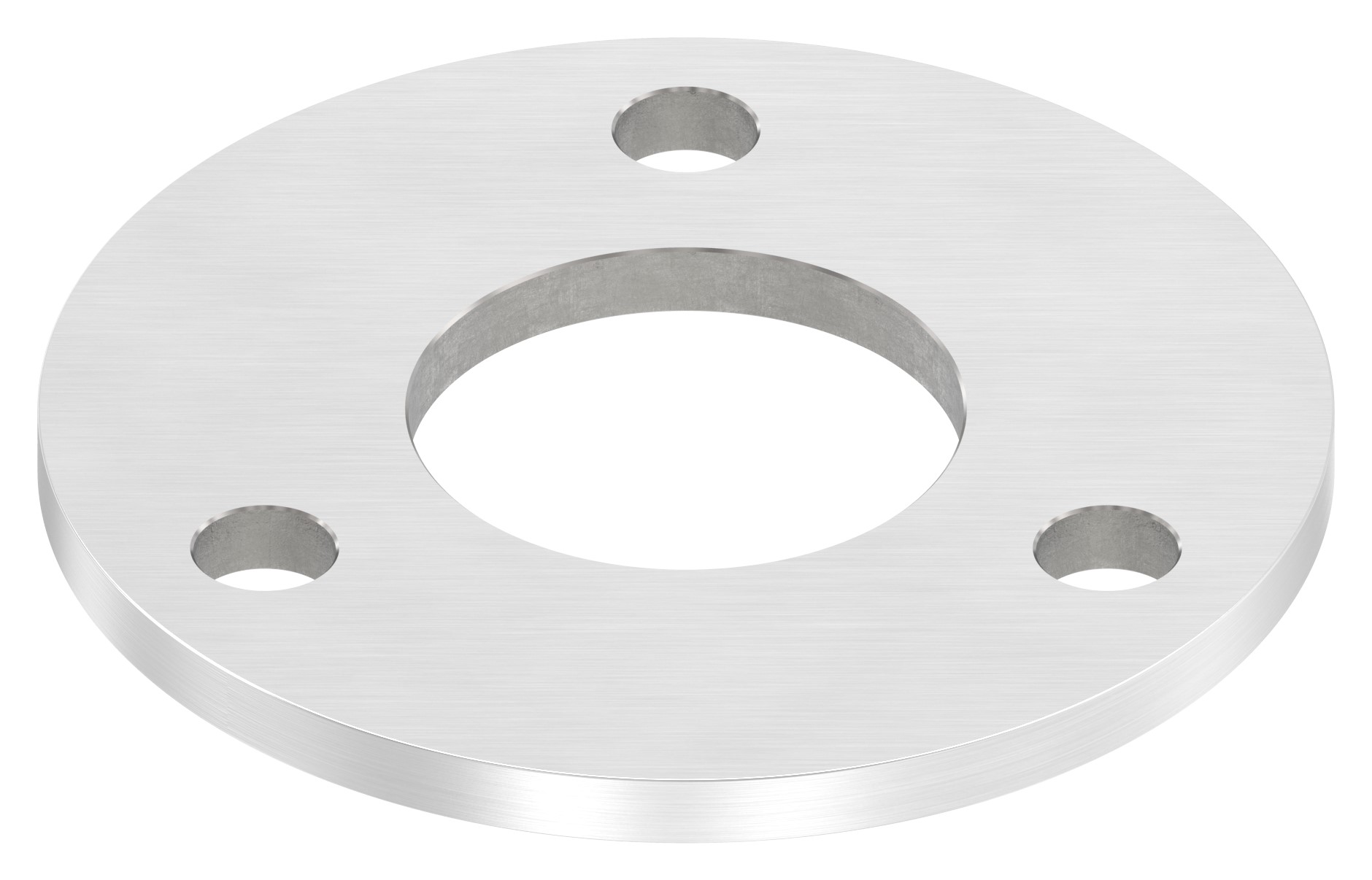 Ankerplatte Ø 100x6mm, mit Längsschliff, V4A