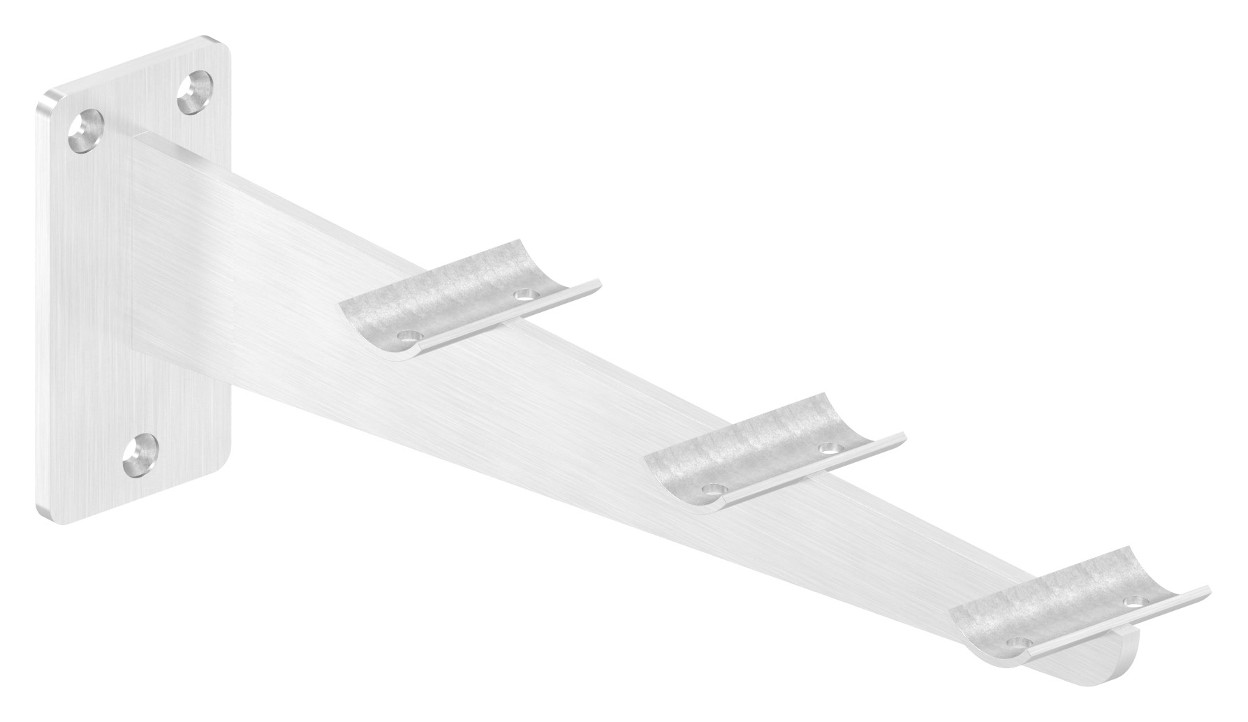 Tablettrutschenträger, für Rohr 33,7mm, V2A Tablettrutschenträger, für Rohr 33,7mm, V2A