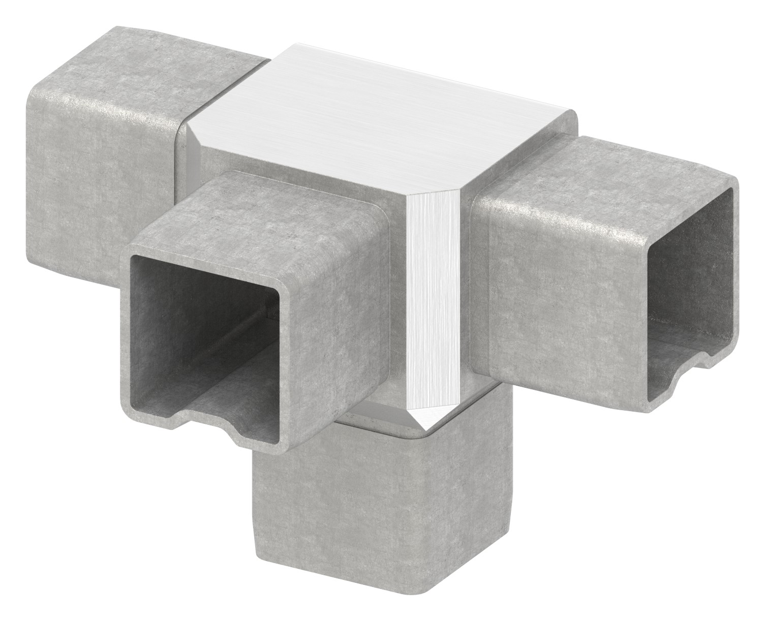 Verbinder für Rohr 30x30x2,00mm, V4A