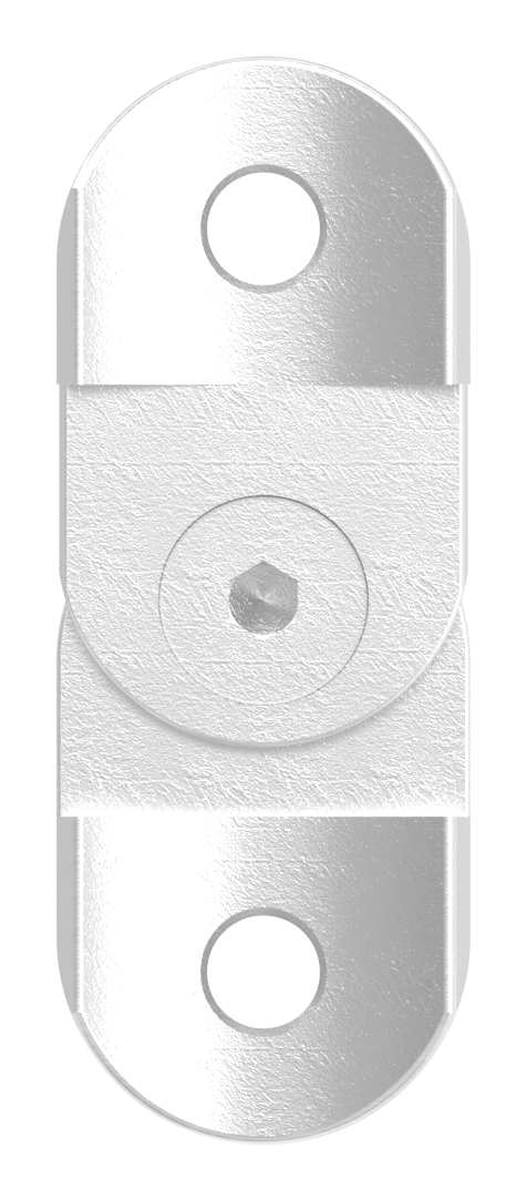 Handlaufanschlussplatte verstellbar, 42,4mm, V4A