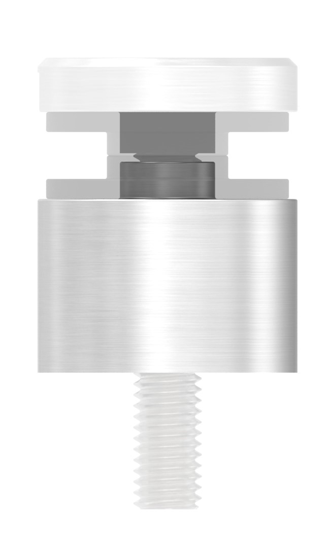 Unterteil Ø 30mm, mit Durchgangsbohrung , T: 20mm, V2A Unterteil Ø 30mm, mit Durchgangsbohrung , T: 20mm, V2A
