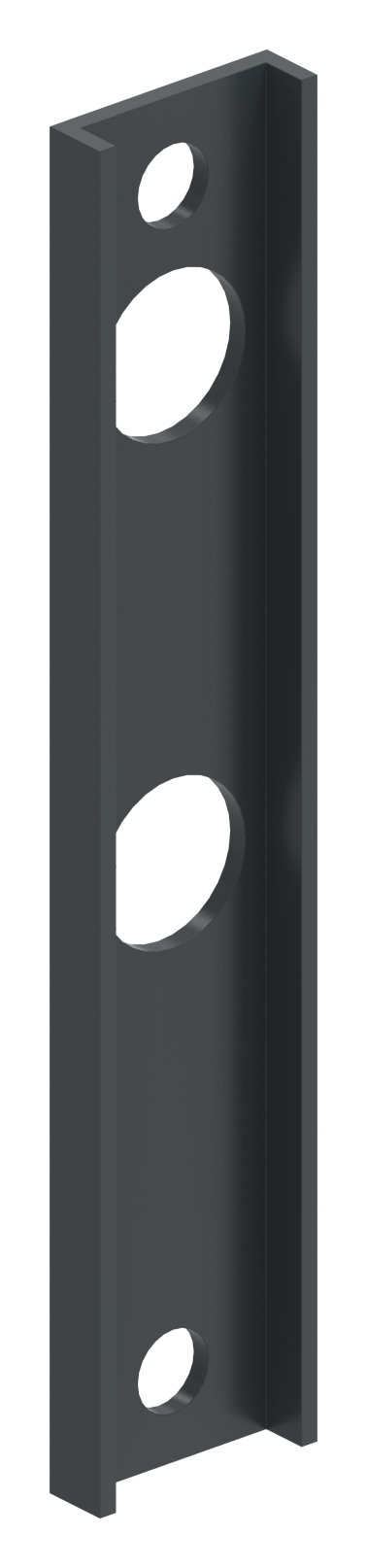 Adapter für Gittertorschlösser GTS2, für Rundrohre Ø 33 - 60mm, RAL 7016