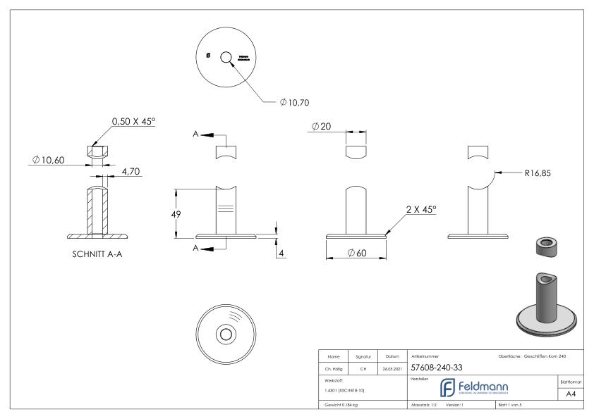 Befestigungsmaterial für französische Balkone