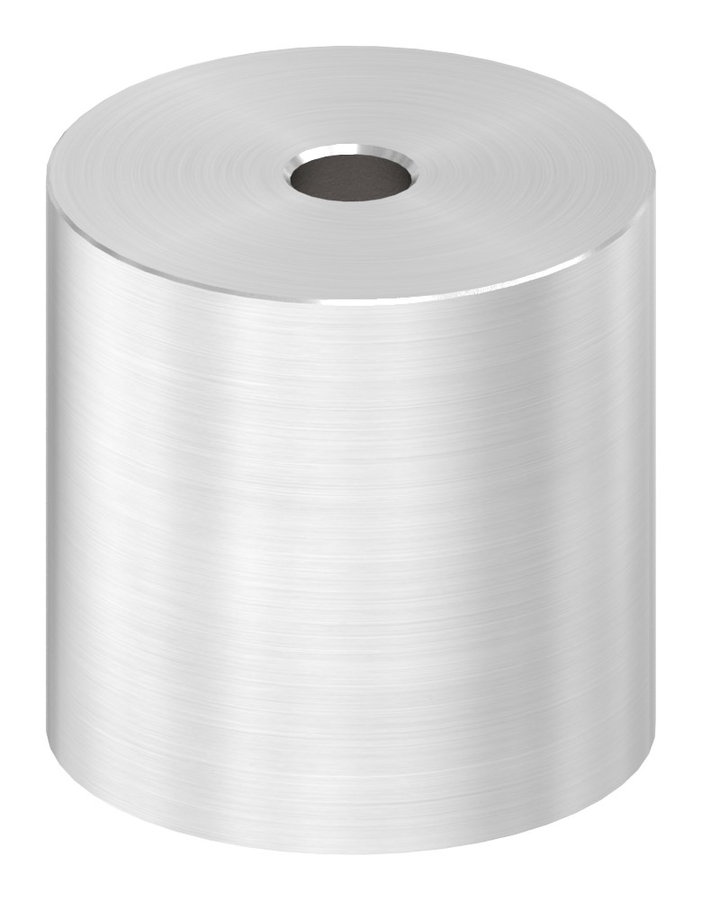 Unterteil Ø 40mm, mit Durchgangsbohrung , t: 40mm, V2A Unterteil Ø 40mm, mit Durchgangsbohrung , t: 40mm, V2A