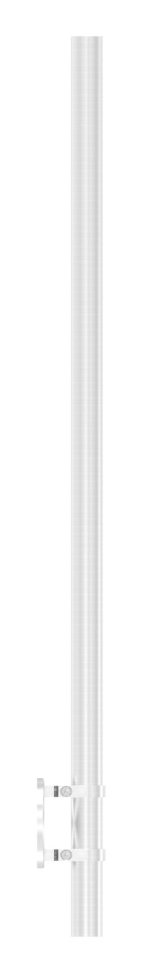 Edelstahlpfosten V2A zur Wandmontage, H: 1190mm Edelstahlpfosten V2A zur Wandmontage, H: 1190mm