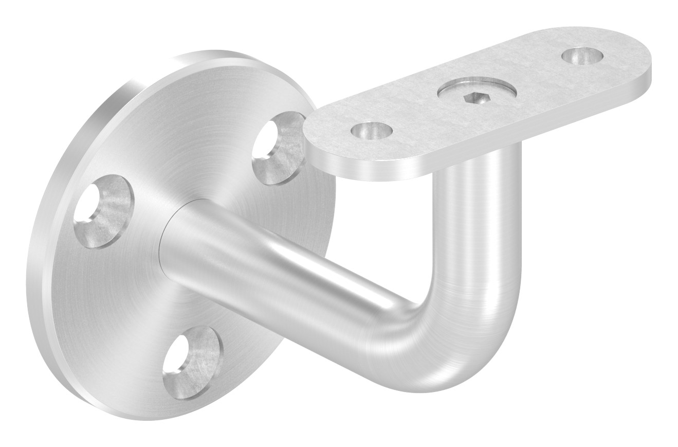 Handlaufhalter ohne Kabeldurchführung für LED Handläufe, Vollmaterial, V4A