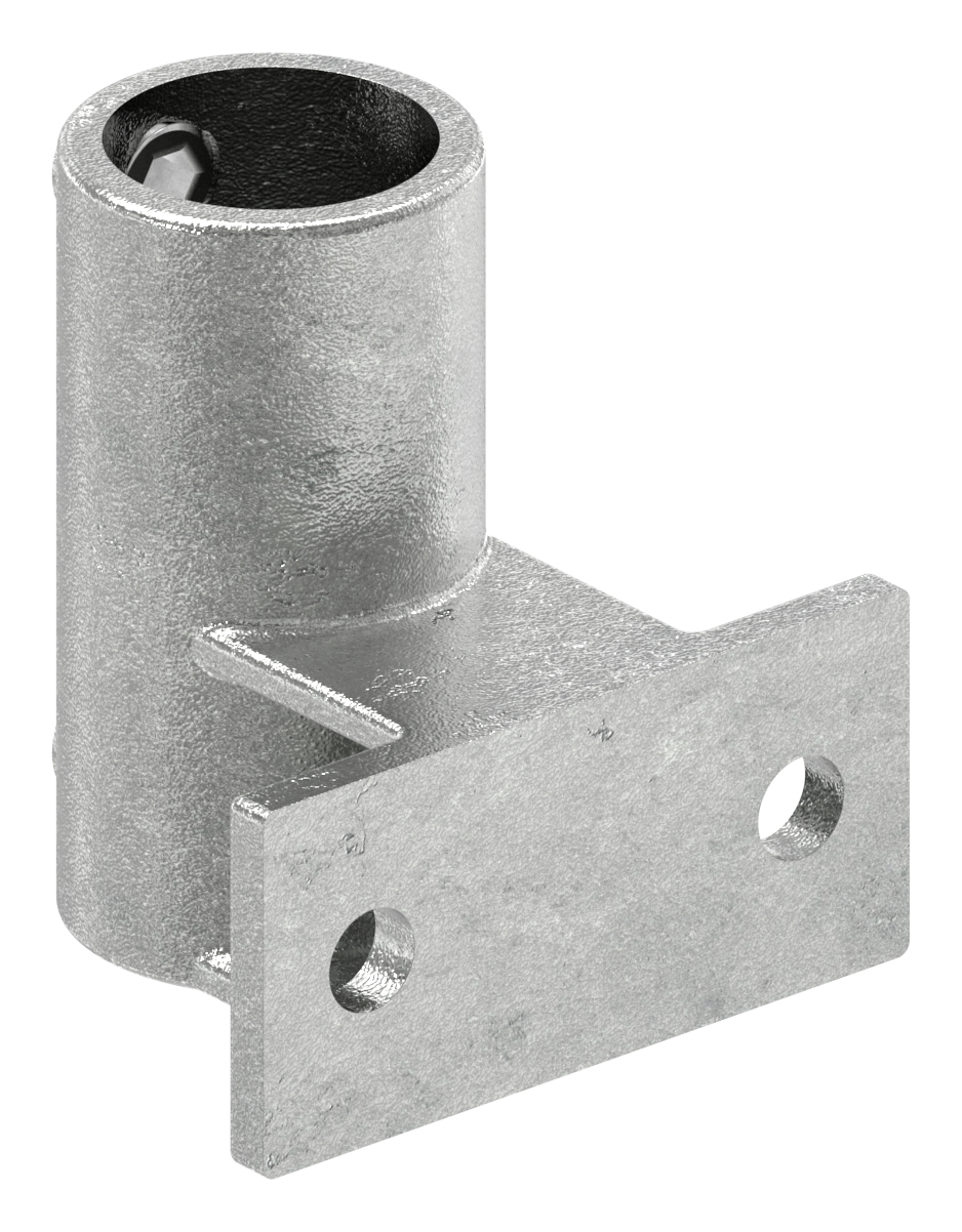 Wandhalter mit 2 Bohrungen, für Rohr Ø 42,4mm