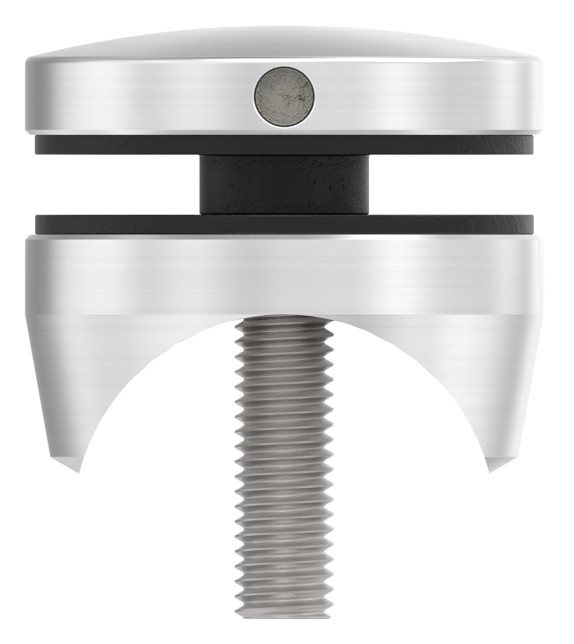 Glaspunkthalter 52mm, Anschluss: 42,4mm, V4A