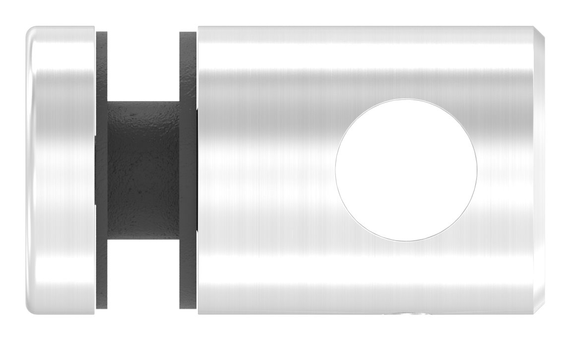 Querstab-Glashalter Ø25mm für 12mm Rund, für Glas 6-12,76mm, V2A Querstab-Glashalter Ø25mm für 12mm Rund, für Glas 6-12,76mm, V2A