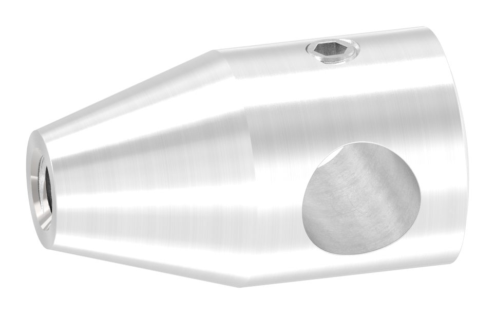 Querstabhalter mit Gewinde M6, 10,2mm Bohrung, V2A