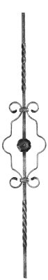 Zierstab 12x12mm, glatt, H: 900mm
