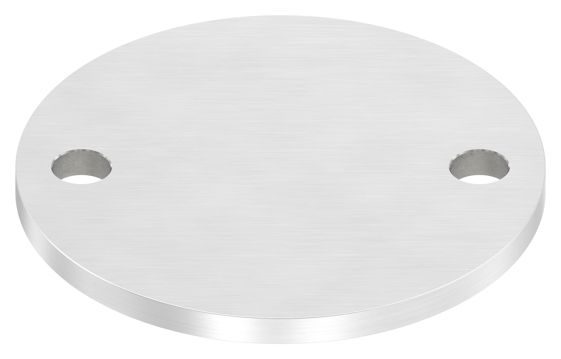 Ankerplatte Ø 100x6mm, mit Längsschliff, V2A
