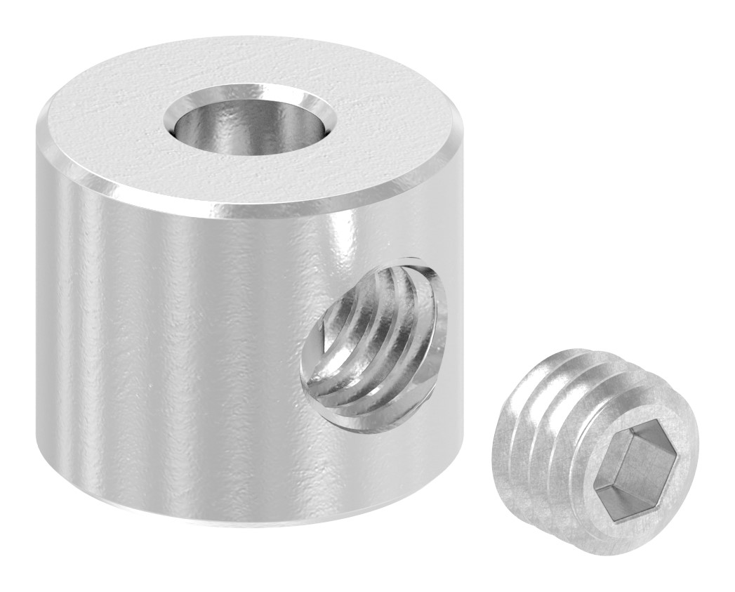 Rundklemme für Seil 5-6mm, V4A Rundklemme für Seil 5-6mm, V4A