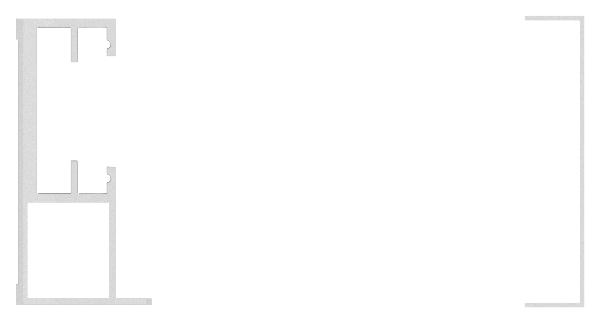 FLEX:MOUNT PRO Profil-Set für eleganza canopy Vordach 1800