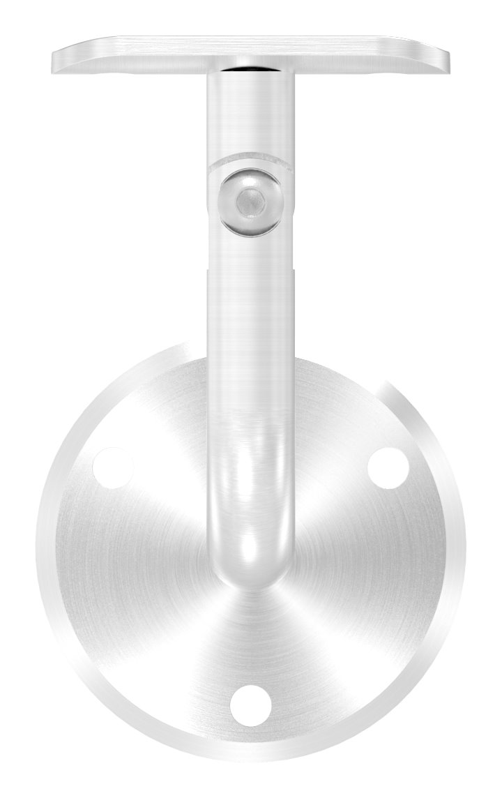 Handlaufhalter mit Gelenk, Handlaufanschlussplatte Rohr 42,4mm (Ronde und Bügel verschraubt), V2A