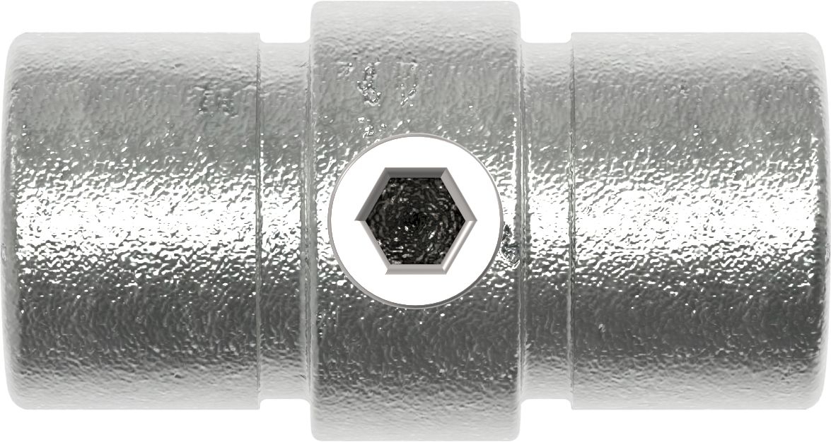Verbinder, gerade, im Rohr, für Rohr Ø 48,3mm